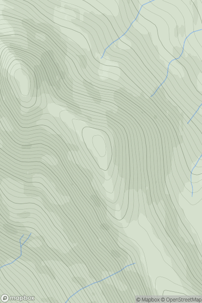 Thumbnail image for Meall Gorm [Applecross to Achnasheen] [NG873522] showing contour plot for surrounding peak